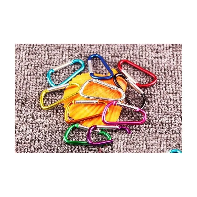 45 carabiner snap hook hanger keychain hiking camping colorful aluminum spring carabiner ring