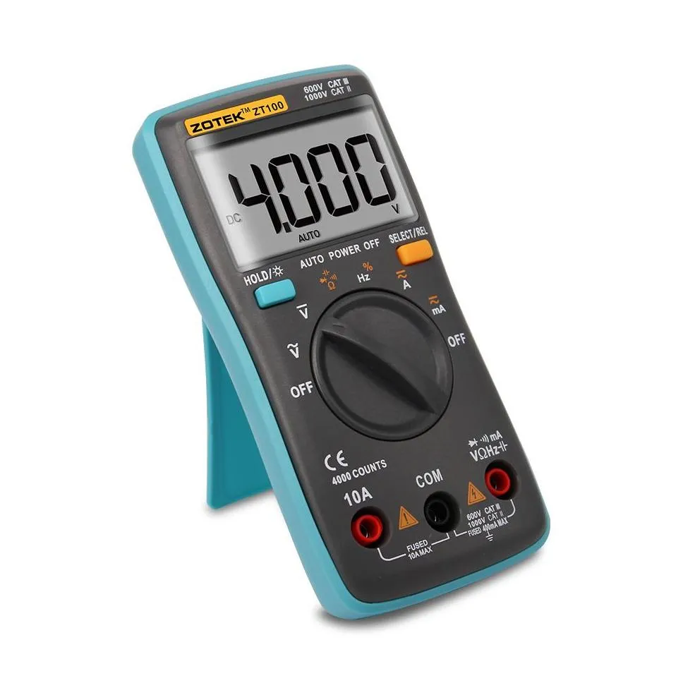 wholesale Zotek digital multimeter, zt100 automatic range, 2000counts 550V protection, automatic shutdown