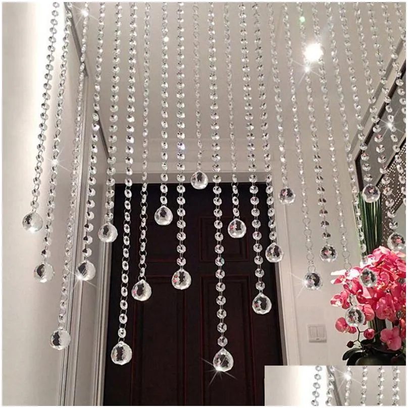 Chandelier Crystal Clear Lamp Ball Hanging Prism Suncatcher Wedding Decoration 20mm 30mm J9KChandelier3647752