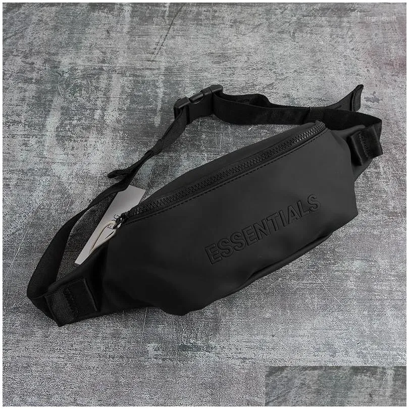 Storage Bags Street Fashion Waist Bag Pu Leather Chest Pack Unisex Casual Crossbody Waterproof Travel Male Bum Belt  2022