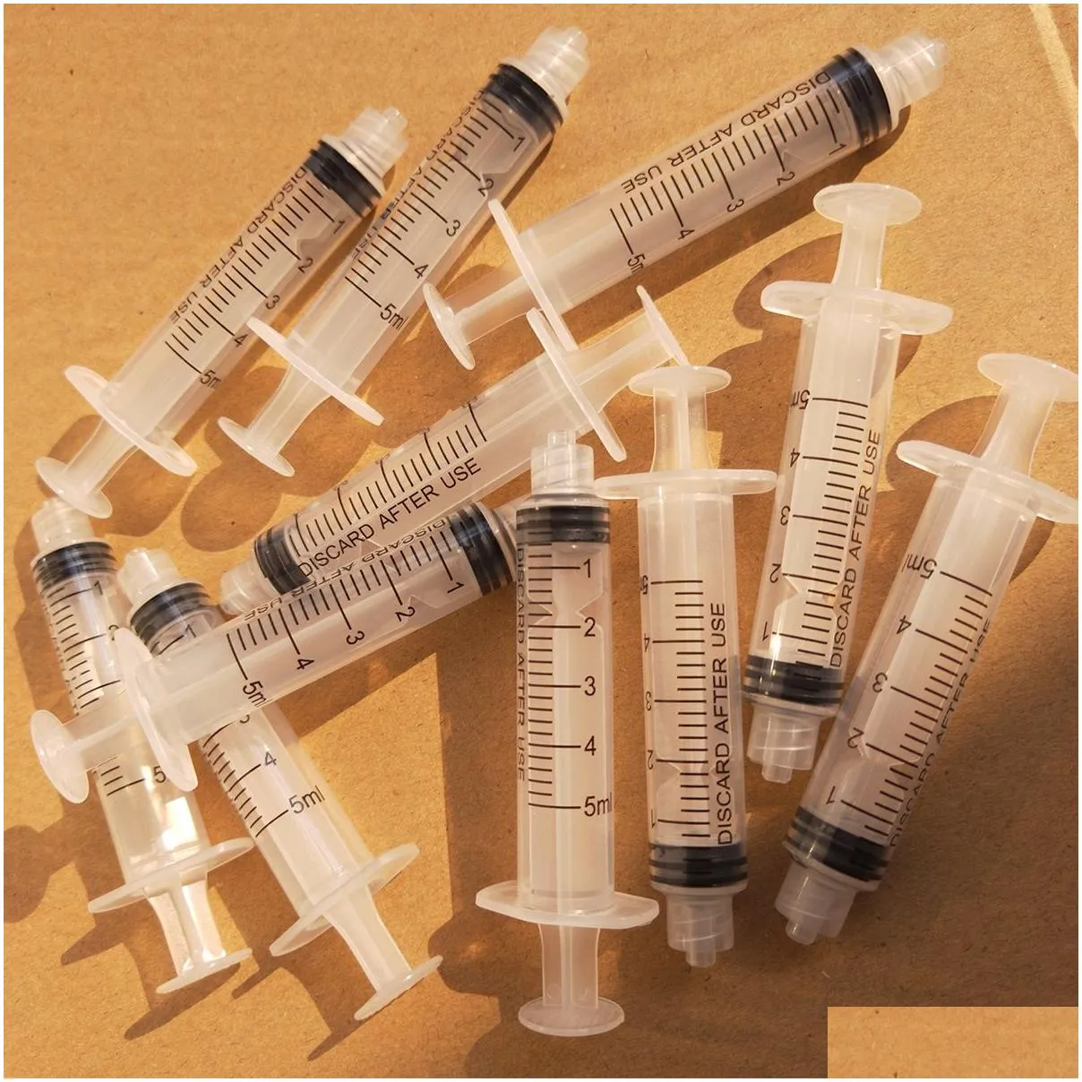 wholesale pack of 50 plastic syringes 1ml 3ml 5ml 10ml for scientific labs and dispensing multiple uses industrial syringe without