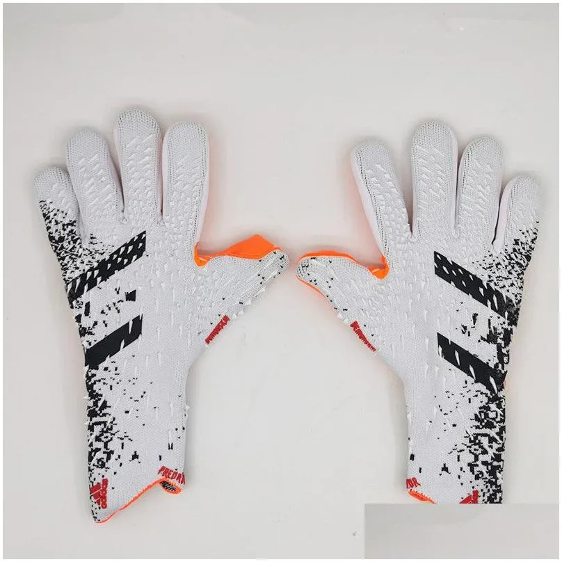 4mm goalkeeper gloves finger protection professional men football gloves adults kids thicker goalie soccer glove