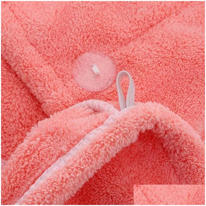 Drying Turban Towel Polyester Wrap Solid Quick Dry Absorbent Shower Cap For Long Hair Air delivery