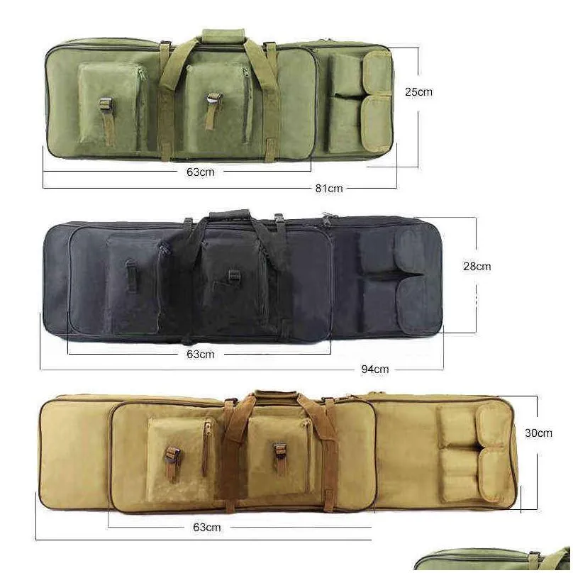 tactical gun bag military equipment shooting hunting bag 81/94/115cm outdoor airsoft rifle case gun carry protection backpack y1227