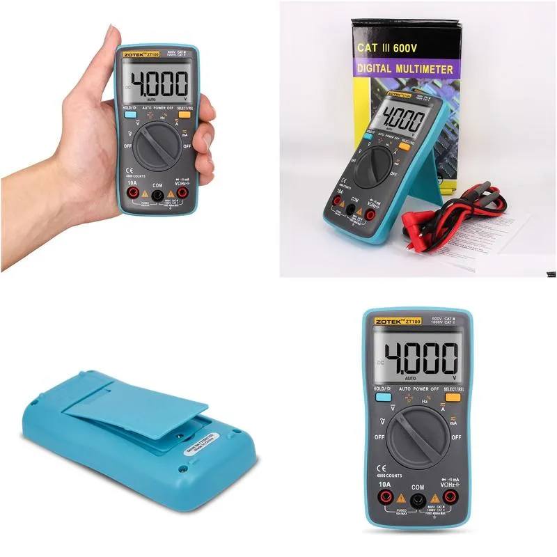 wholesale Zotek digital multimeter, zt100 automatic range, 2000counts 550V protection, automatic shutdown