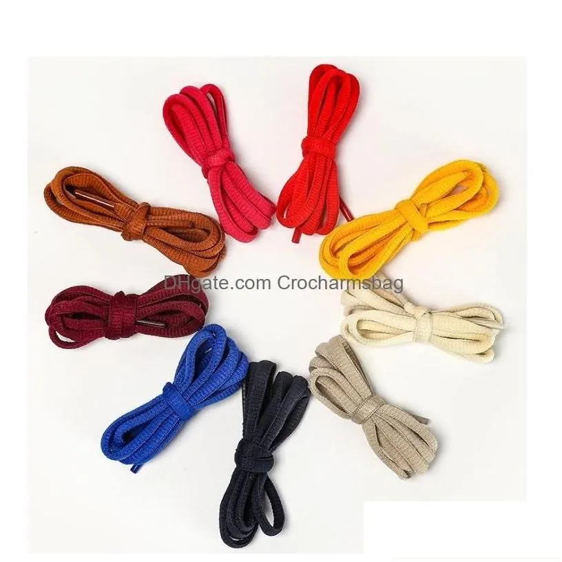 Shoe Parts Accessories 57 Colors Half Round Flat Lace Shoelace Strings Shoes For Sneakers Athletic Sports Drop Delivery Series