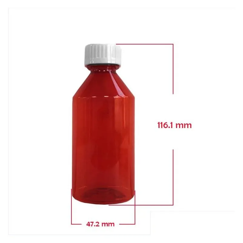 empty 1000mg vancity labs cannalean infused syrup plastic bottle packaging child proof lids 3 design sticker labels