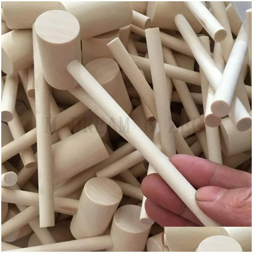 Mini Wooden Hammer Wood Mallets For Seafood Lobster Crab Shell Leather Crafts Jewelry Crafts Dollhouse Playing House Supplie