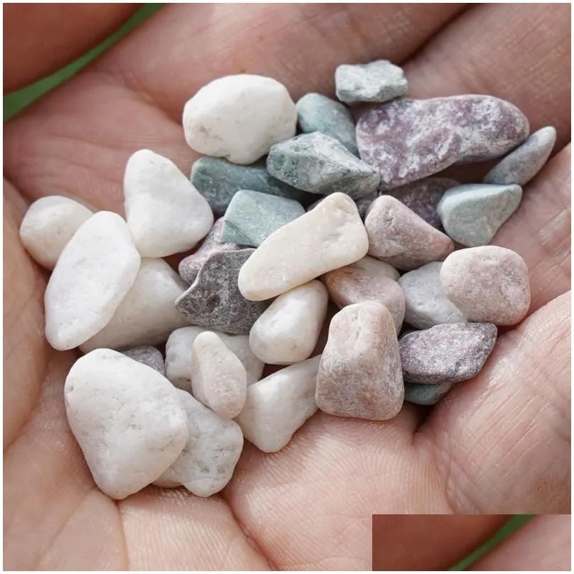 Garden Decorations Natural Mini Assorted Polished River Sand Stones Rocks Plant Pebbles Walk Outdoor Gravel Fish Tank Vase