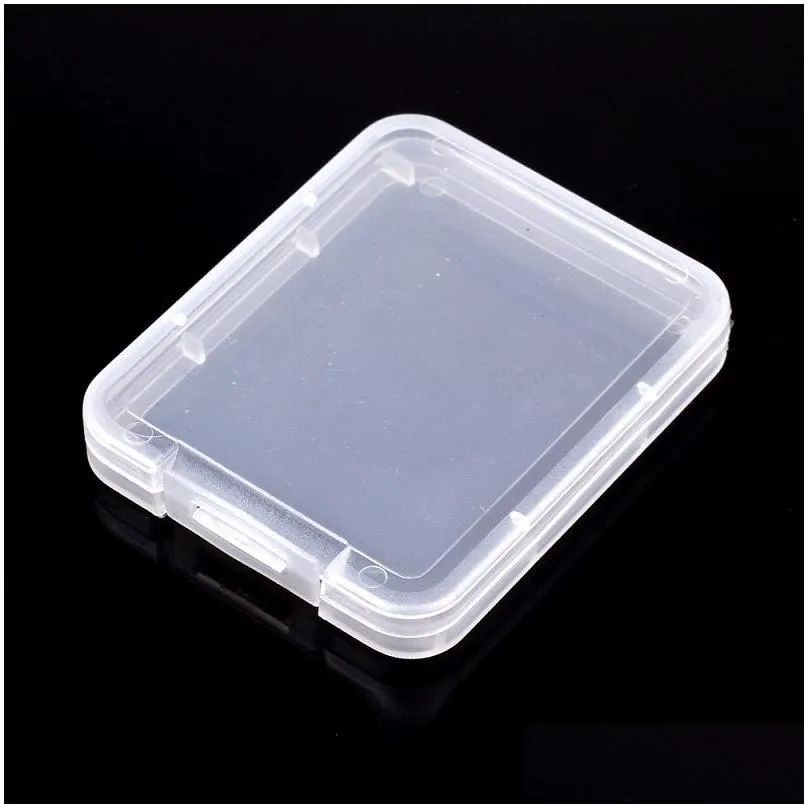 shatter container box protection case memory card boxs cf card tool plastic transparent storage boxes