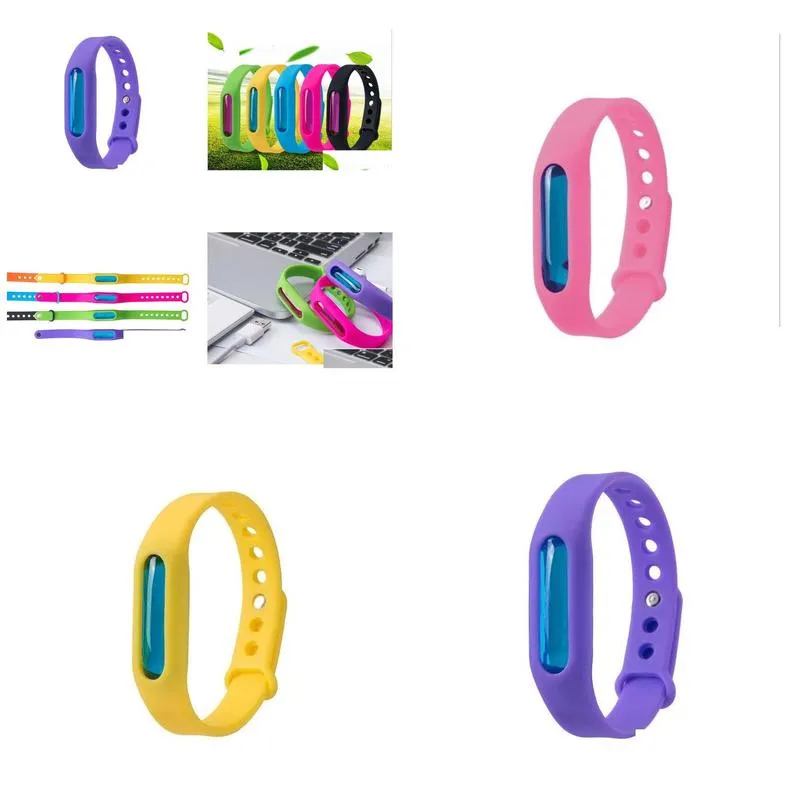 pest control kid mosquito repellent bracelet sile wristband summer plant  oil capse band