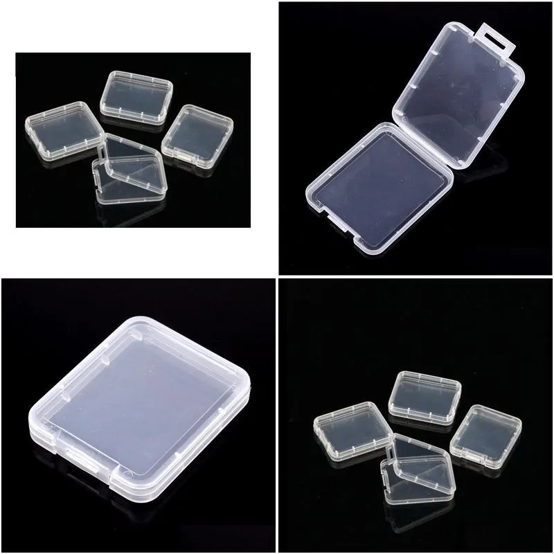 shatter container box protection case memory card boxs cf card tool plastic transparent storage boxes