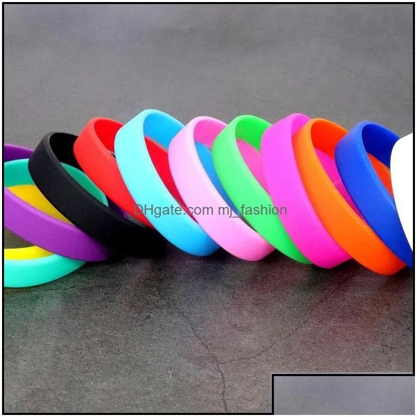 jelly glow casual outdoor sports fitness sile jelly bracelets rubber elasticity wristband cuff bracelet basketball wrist band drop