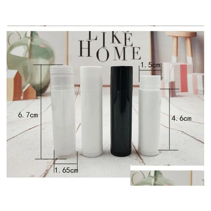 wholesale 5g empty clear lip balm tubes containers transparent lipstick bottles fashion cool lip tube refillable bottle