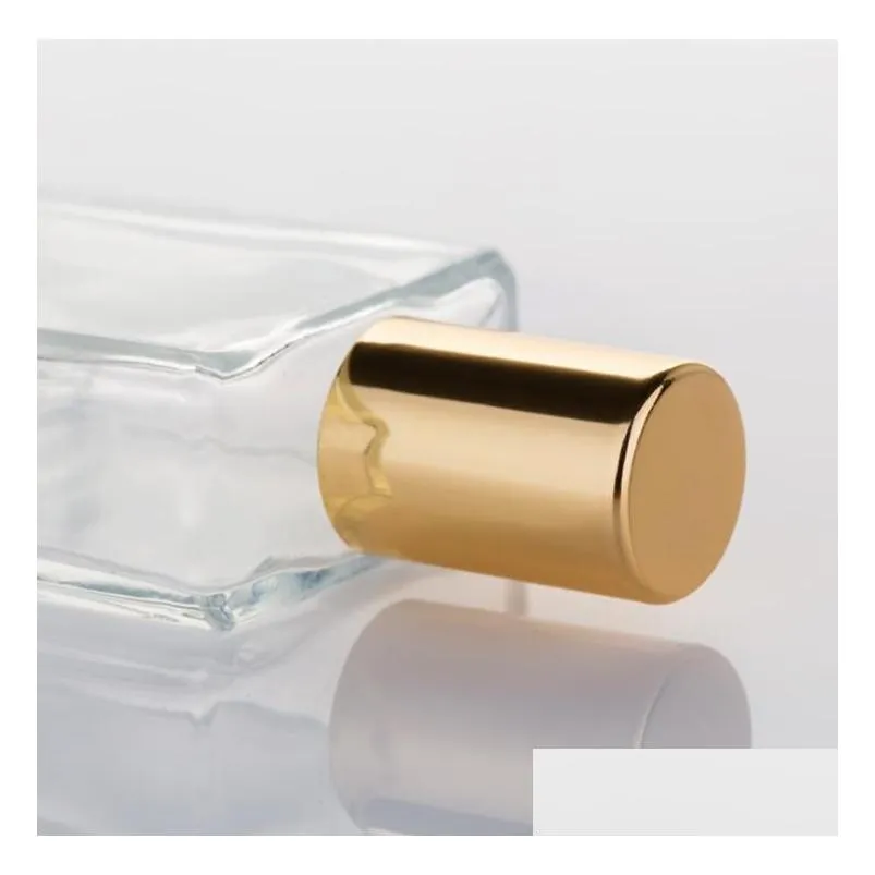 wholesale 15ml Square Mini Portable Steel Ball Bottle Refillable Roll on Glass Bottles For Essential Oil SN5355