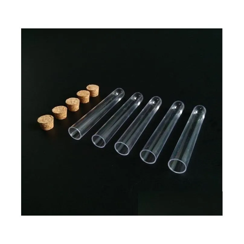 wholesale plastic test tube with cork stopper 4-inch 15x100mm 11ml clear food grade cork approved pack 100 all size available in our