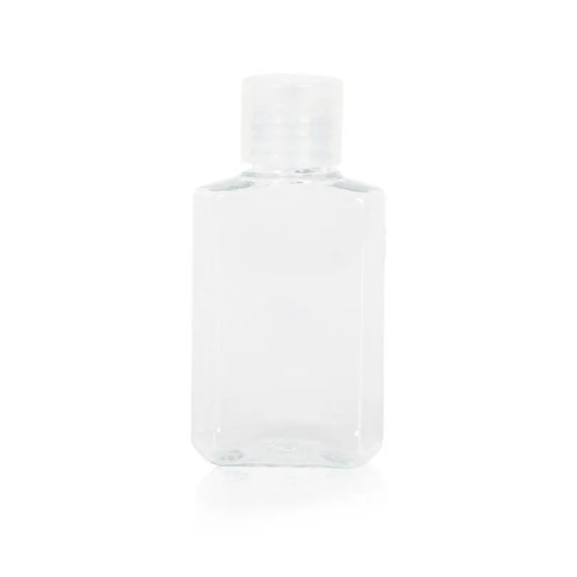 wholesale 60ml empty hand sanitizer gel bottle soap liquid bottles clear squeezed pet sub travel