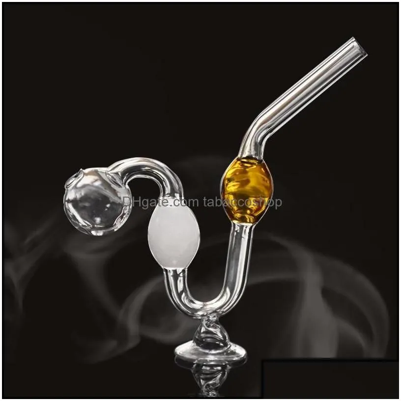 smoking pipes colorf serpentine oil burner pipe portable glass water pipes bowl thick pyrex downstem rig round of small p tabaccoshop