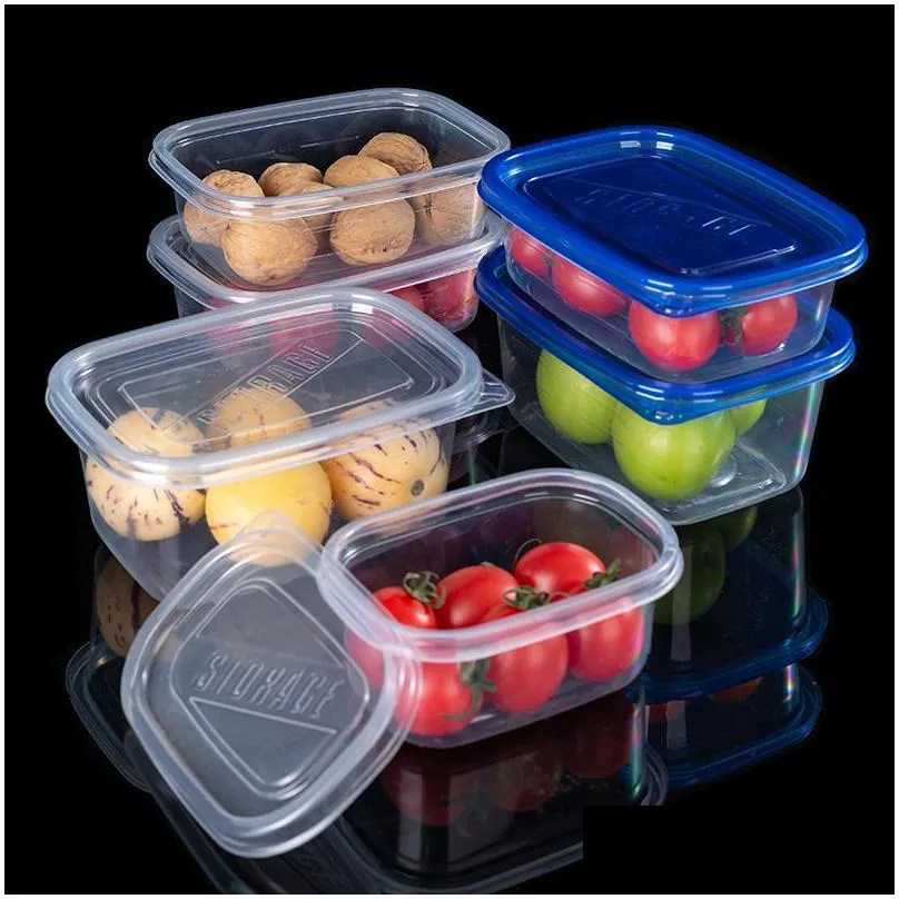 wholesale disposable 709ml plastic cake container 2 types color lid pattern layer cake bread box bento boxes lunch box