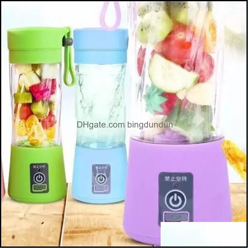 1300ma electric juicer cup mini portable usb rechargeable juice blender and mixer 2 leaf plastic juice making cups 400 v2