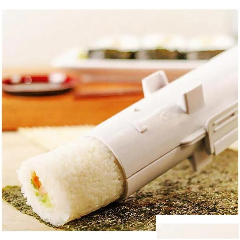 sushi maker roller rice mold sushi bazooka vegetable meat rolling tool diy sushi making machine kitchen gadget 4paaq