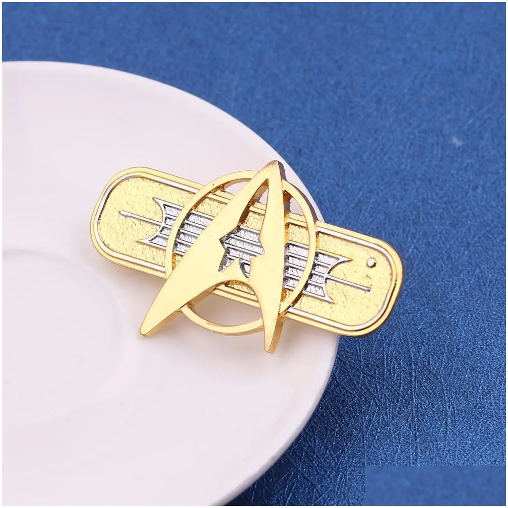 Star Trek Starfleet Enamel Brooch Pins Badge Lapel Pins Alloy Metal Fashion Jewelry Accessories Gifts S10001