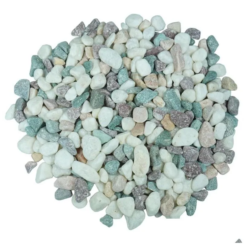 Garden Decorations Natural Mini Assorted Polished River Sand Stones Rocks Plant Pebbles Walk Outdoor Gravel Fish Tank Vase