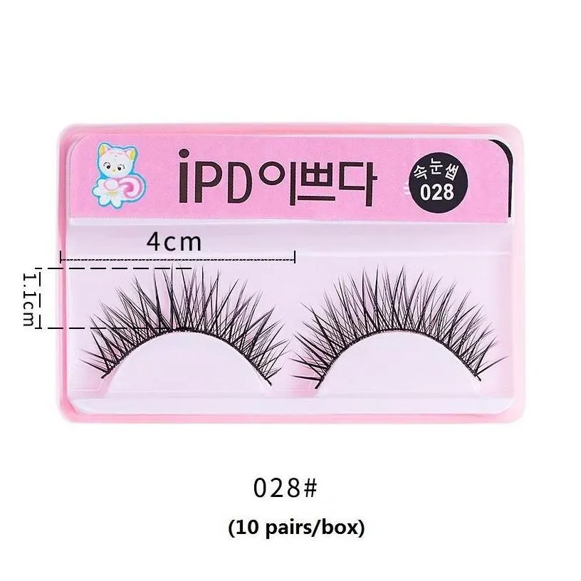 false eyelashes 10 pairs/box korean style cat ipd pure handmade natural thick long eye lashes drop delivery health beauty makeup eyes