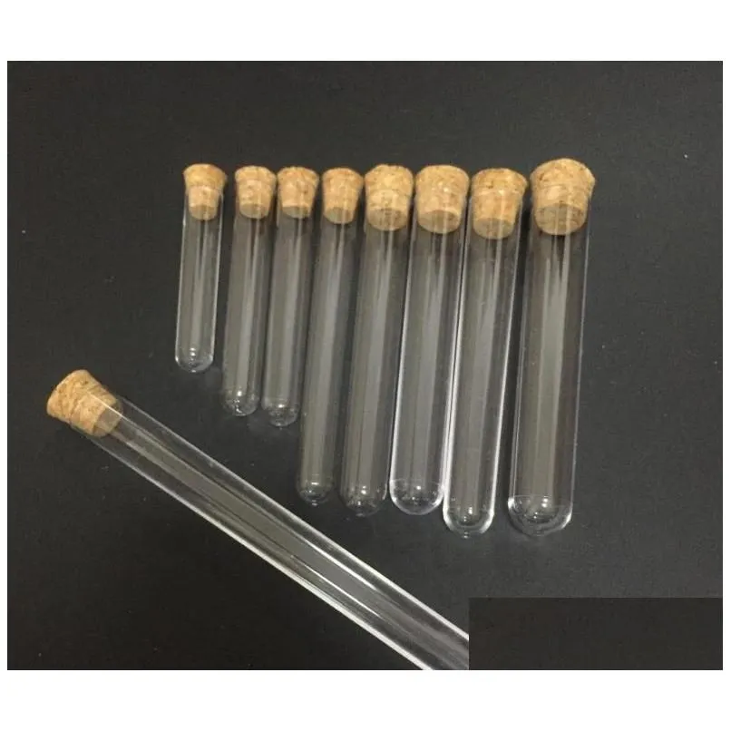 wholesale 1000pcs Plastic Test Tube With Cork Stopper Packaging Bottle 7ml 10ml 12ml 15ml 20ml 25ml 30ml 50ml Lab Supplie 20cc Clear Cosmetic-Tube