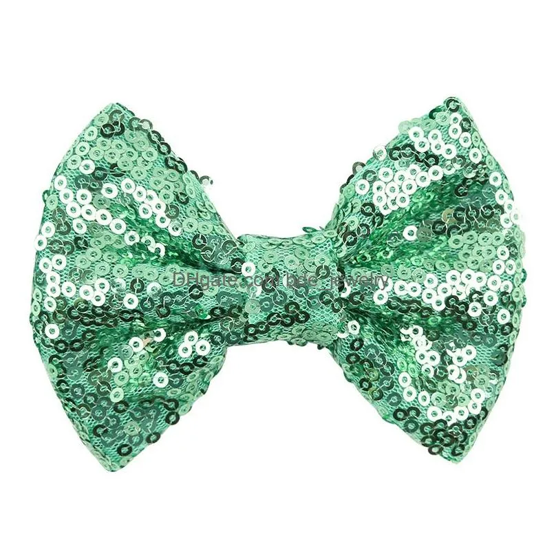 2020 38 colors 4 inch sequins bow diy headbands accessories baby boutique hair bows without alligator clip for girls m791