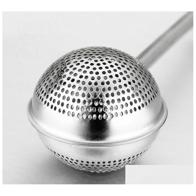 tea strainer ball push tea-infuser loose leaf tool herbal teaspoon filter diffuser home kitchen bar drinkware stainless steel