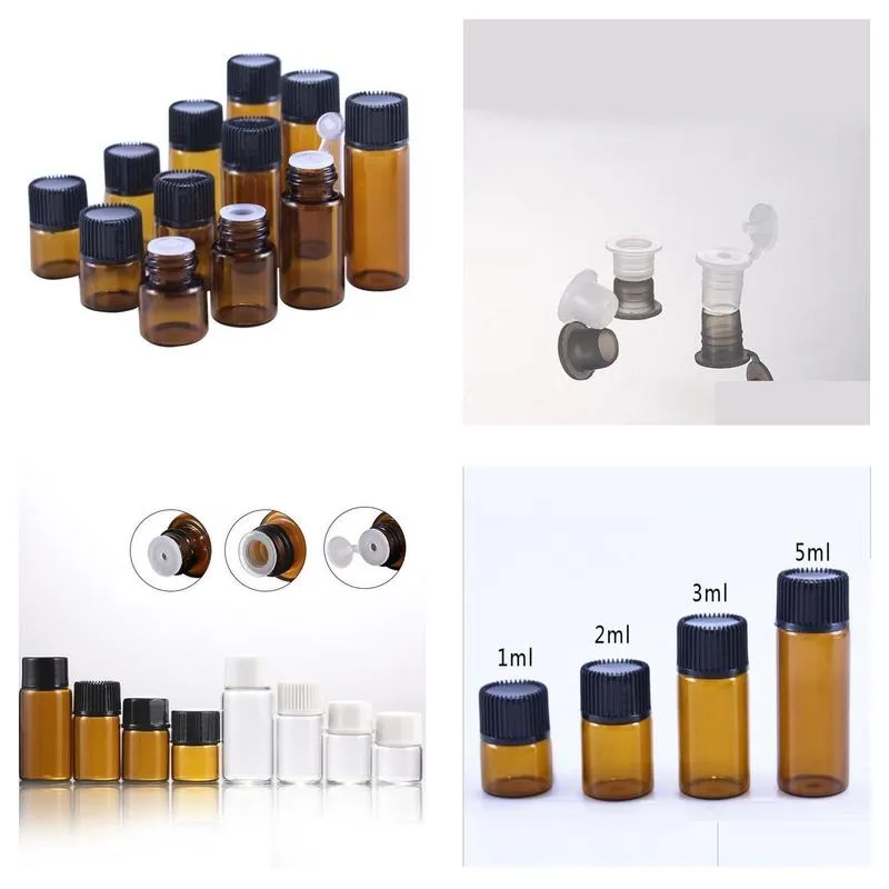 wholesale 1ml 2ml 3ml 5ml amber glass essential oil bottle perfume sample tubes bottles small empty glass bottle home fragrances