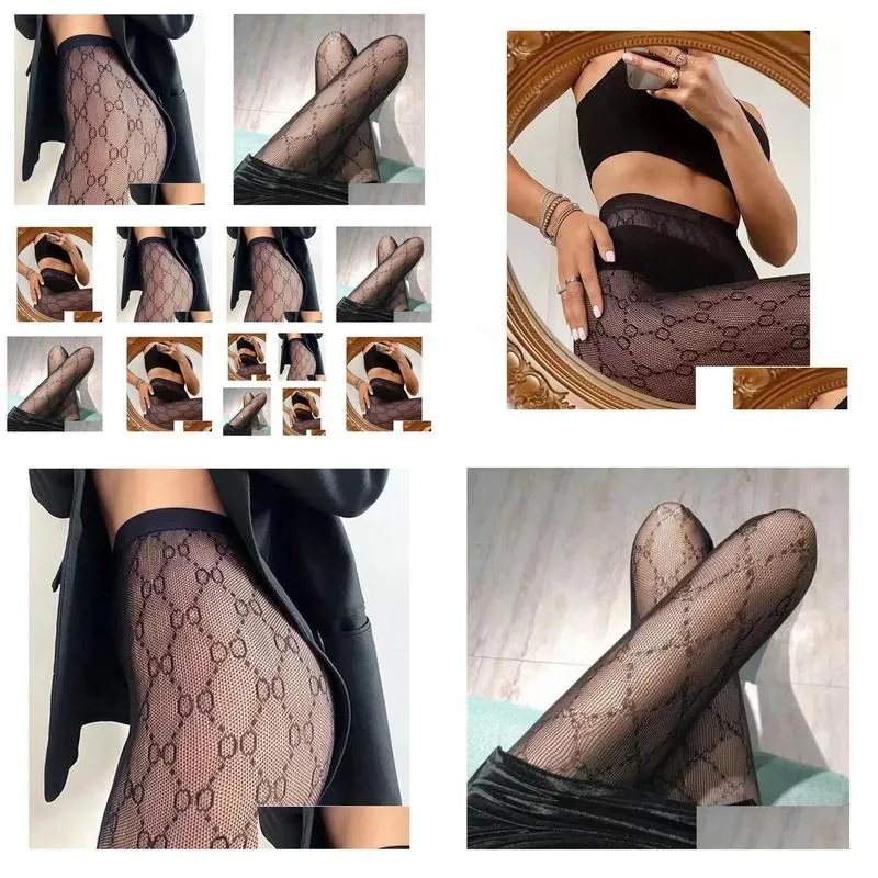 Textile Designer Socks Women Sexy Letter Stockings Fashion Luxury Summer Breathable Leg Tights Sexy Lace Stocking Dancing Dress