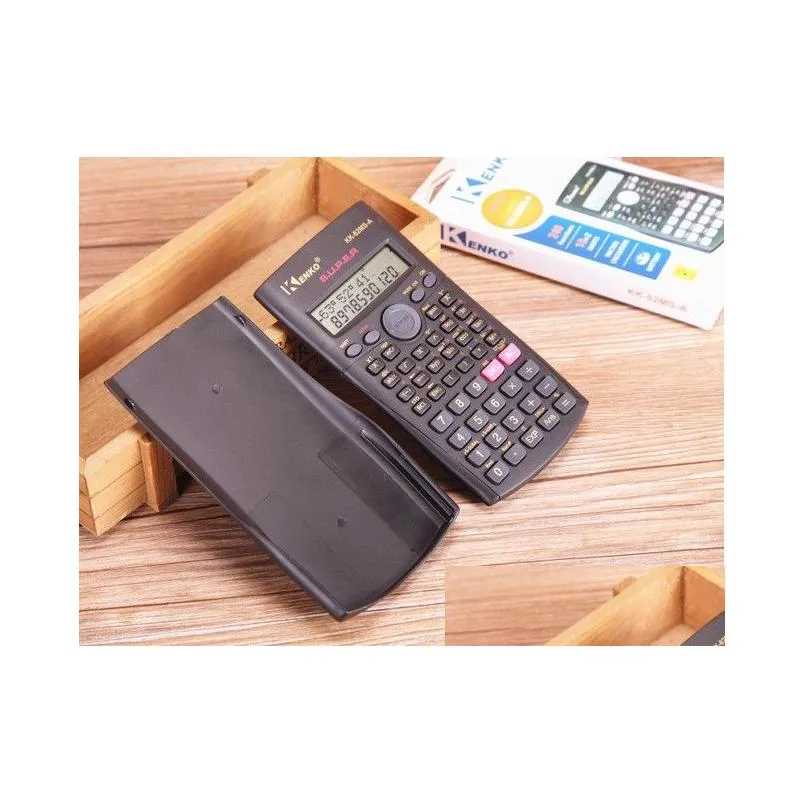 wholesale handheld student scientific calculator 2 line display 82ms portable multifunctional calculator for mathematics teaching