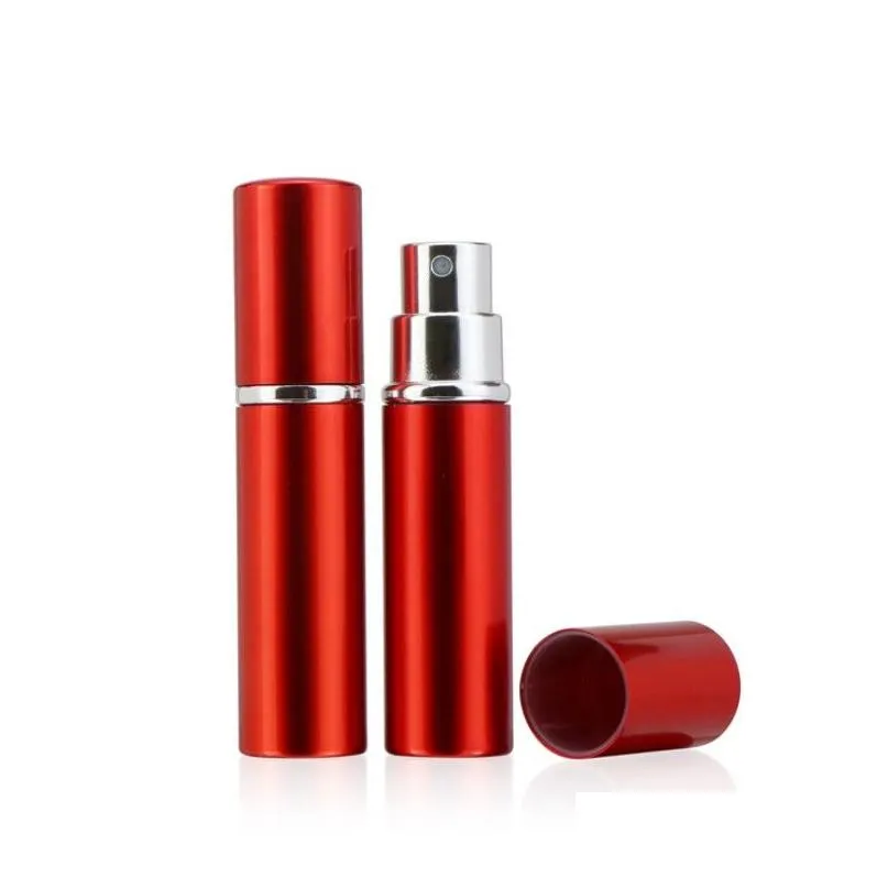 wholesale 5ml perfume bottle aluminium anodized compact perfum atomizer fragrance scent-bottle travel refillable makeup spray bottles