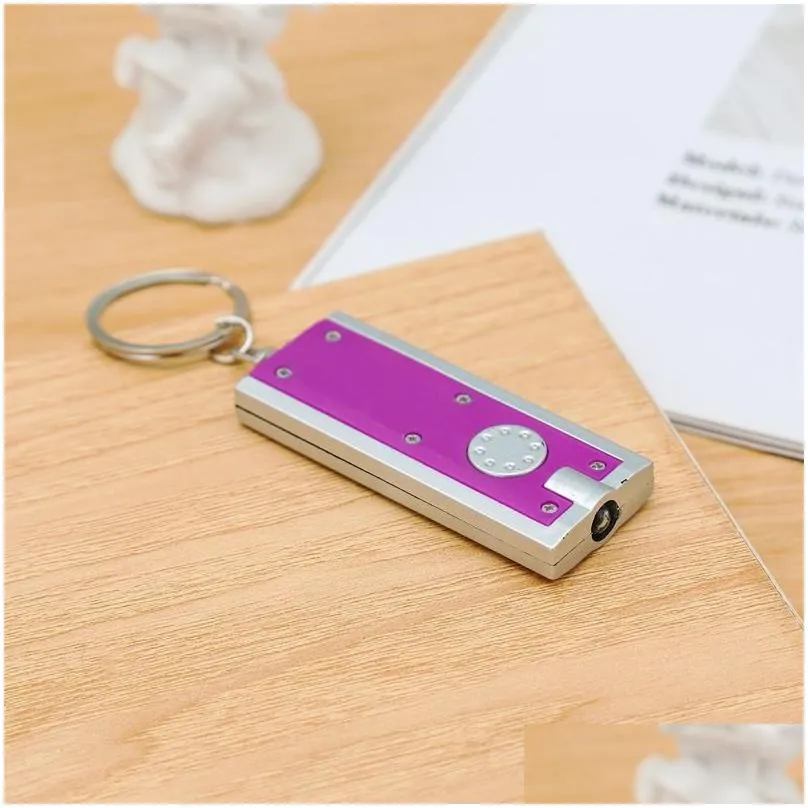 led keychain light box-type key chain lights key-ring party supplies advertising promotional creative gifts small flashlight keychains