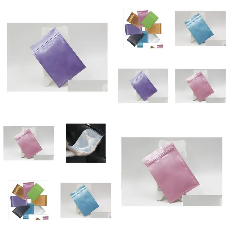 wholesale multi color resealable zip mylar bag food storage aluminum foil bags plastic packing bag smell proof pouches