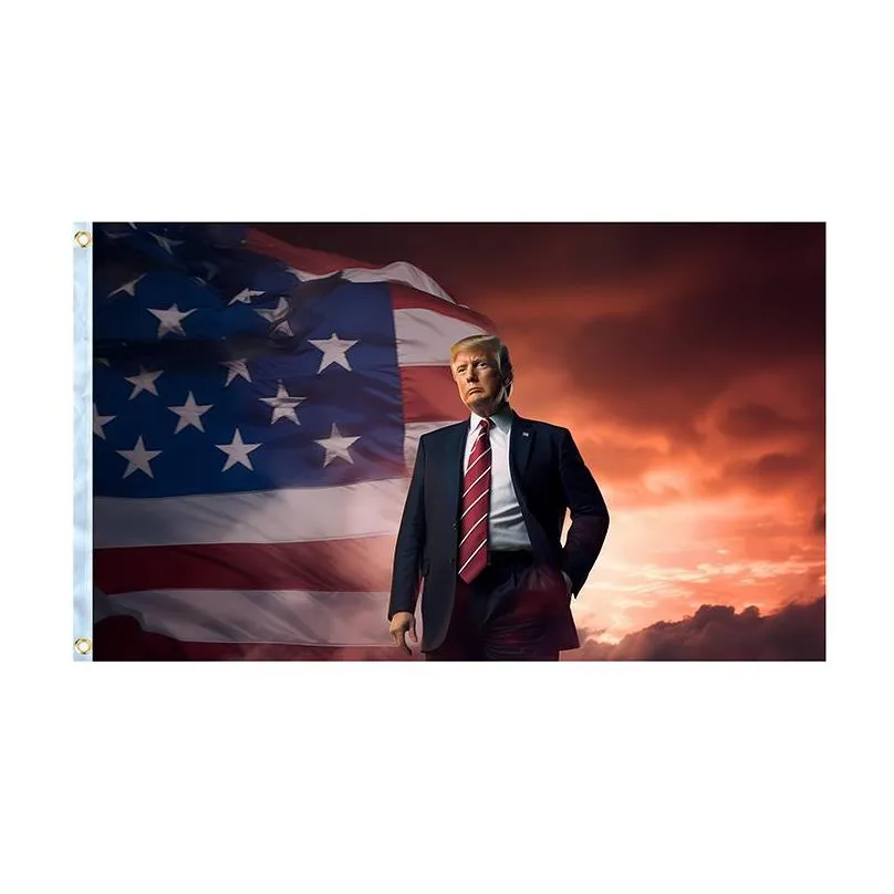 9 Styles 3*5 FT Trump Portrait National Flag 2024 U.S. Election Campaign Election Flags