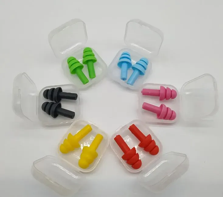 Silicone Earplugs Swimmers Soft and Flexible Ear Plugs for travelling & sleeping reduce noise Ear plug 