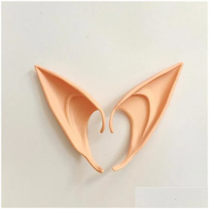 Halloween Cosplay Ear Mysterious Elf Ears Fairy Cosplay Accessores Latex Soft Prosthetic False Ear Halloween Party Props