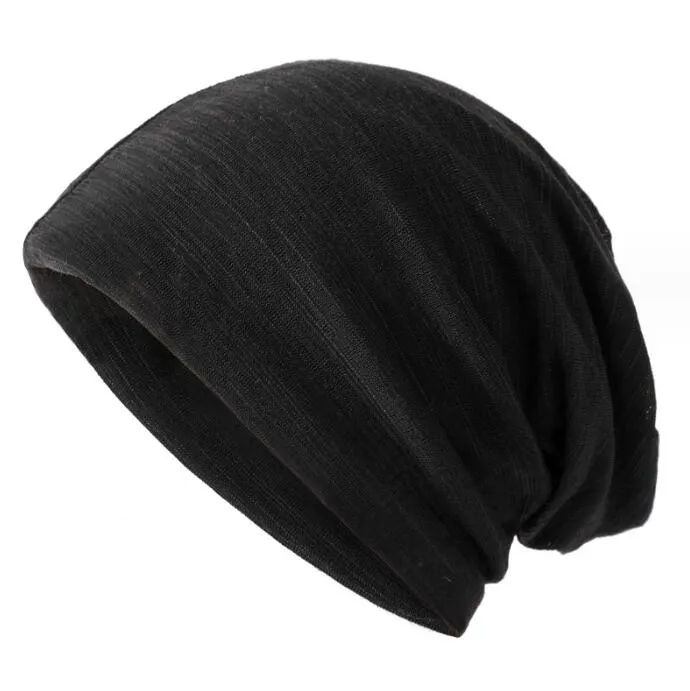 mens and womens striped pullover hat thin headband hats cotton solid color stacked caps breathable cap cloth designer hat