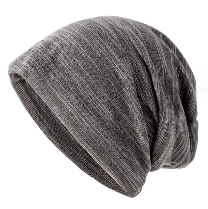 mens and womens striped pullover hat thin headband hats cotton solid color stacked caps breathable cap cloth designer hat