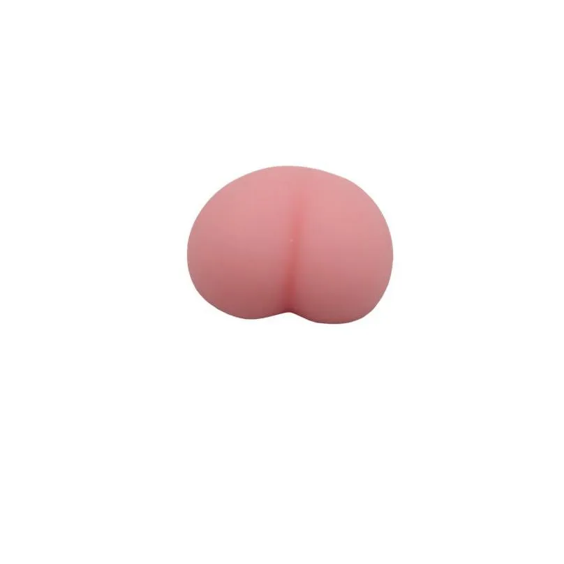 super cute dumpling toy peach three-dimensional peach pinch music tpr soft rubber butt peachs