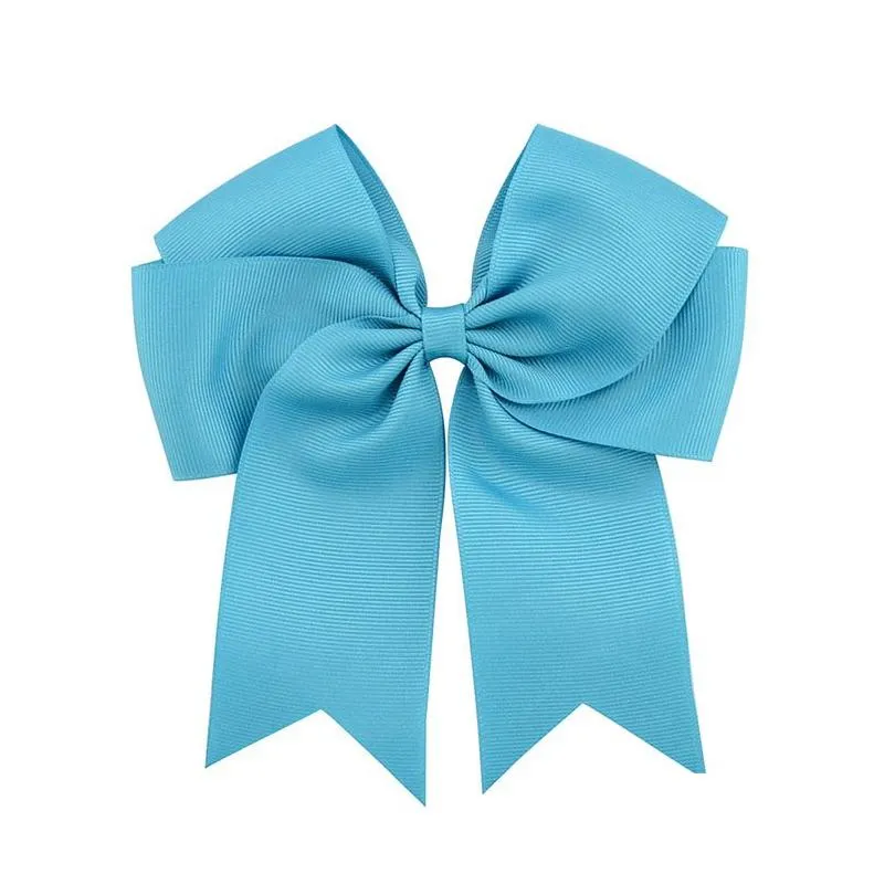 6 inch girls kids grosgrain ribbon big bowknot hair clip toddler large boutique cheer bow children barrettes hairpins hair accessories