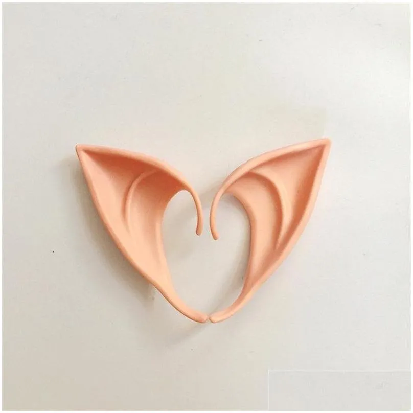 Halloween Cosplay Ear Mysterious Elf Ears Fairy Cosplay Accessores Latex Soft Prosthetic False Ear Halloween Party Props