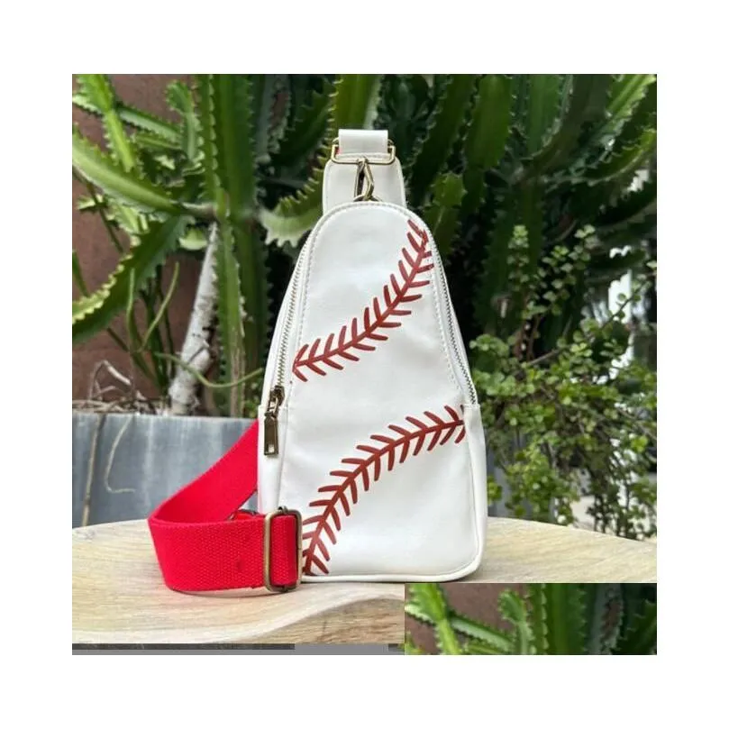 outdoor bags bling softball soccer beach bag sports leather softball baseball shouder bags girl volleyball totes storage