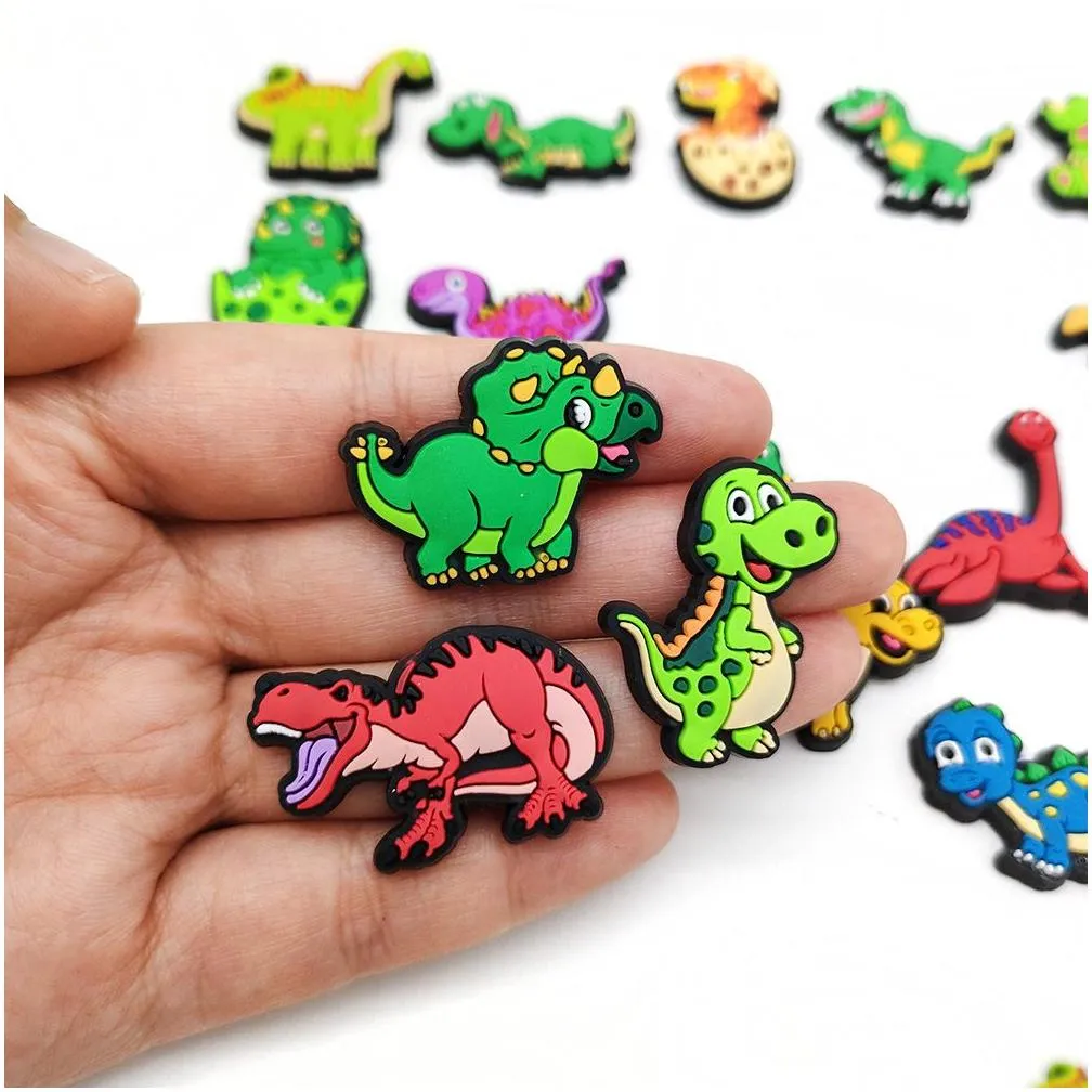Dinosaur Shoe Charm Decoration Buckle Accessories Jibbitz for clog Charms Wristband Clog Pins