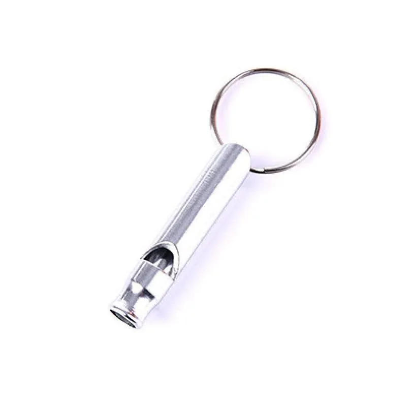 Metal Whistle Keychains Portable Self Defense Keyrings Rings Holder Car Key Chains Accessories Outdoor Camping Survival Mini Tools Promotion