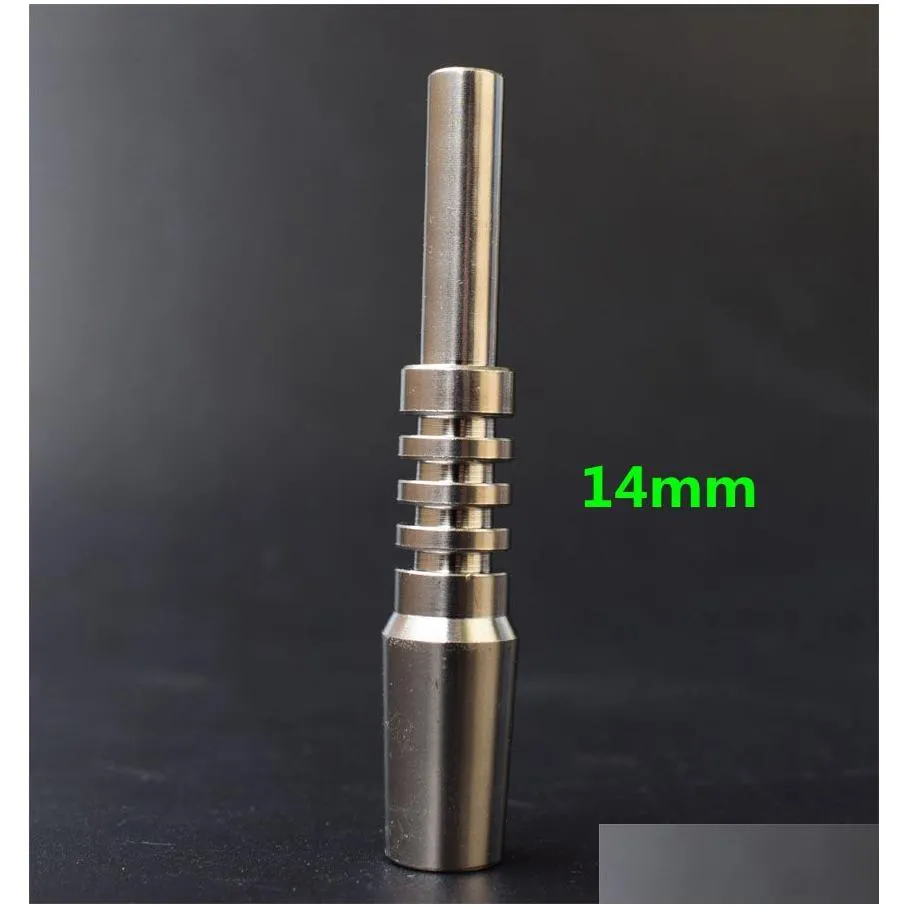 Quartz Banger Nail for Nectar Collector Quartz Tip of Dab Domeless Titanium Nail 10mm 14mm 18mm Inverted Gr2 Titanium Tip