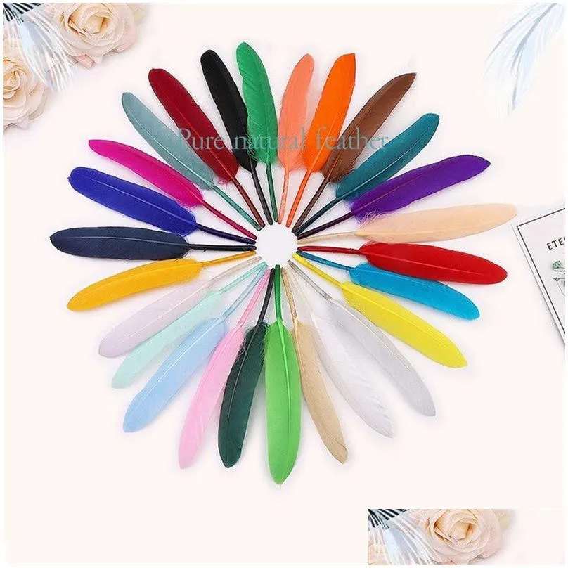 colorful goose-feather party decoration small straight knife feather diy colorful-feather kindergarten handmade feathers t9i001993